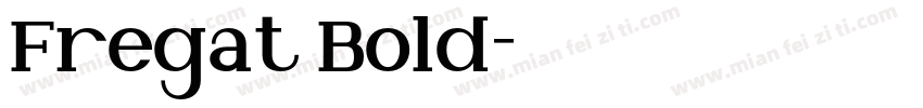 Fregat Bold字体转换